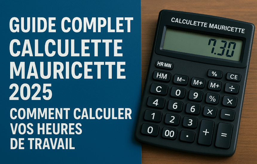 Guide Complet Calculette Mauricette 2025 - Interface de calcul d'heures de travail